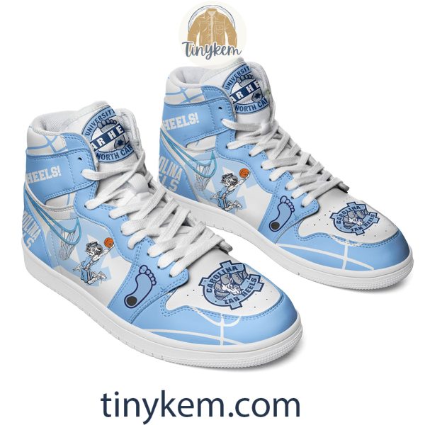 UNC Basketball Air Jordan 1 High Top Shoes: Go Heels