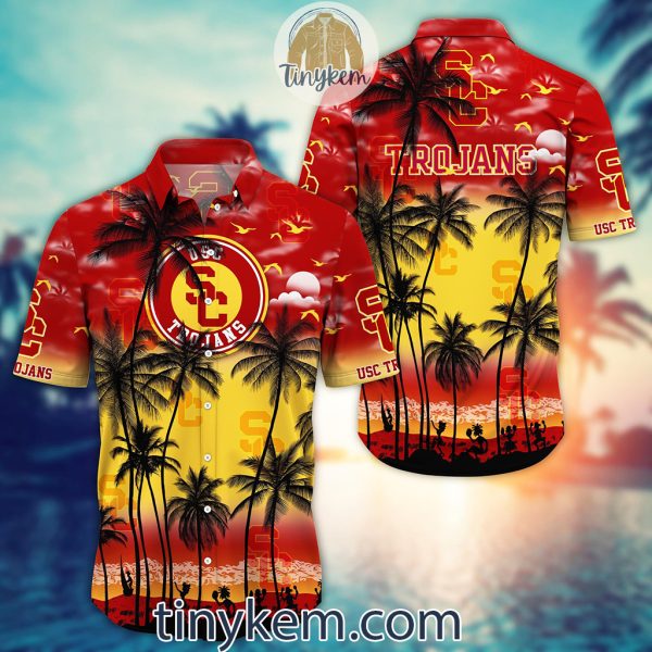 USC Trojans Summer Coconut Hawaiian Shirt