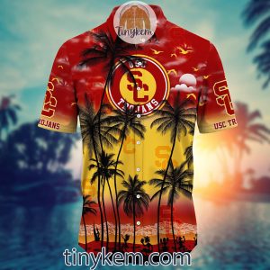 USC Trojans Summer Coconut Hawaiian Shirt2B2 RELyb