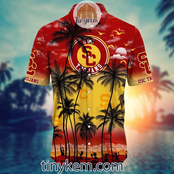 USC Trojans Summer Coconut Hawaiian Shirt