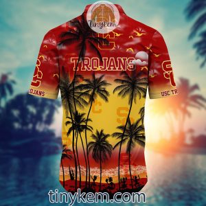 USC Trojans Summer Coconut Hawaiian Shirt2B3 1FBzF