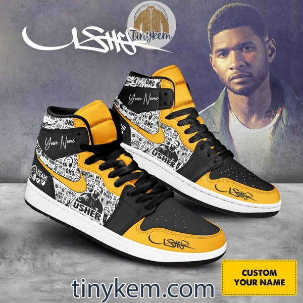 Usher Customized Air Jordan 1 Shoes Sneaker