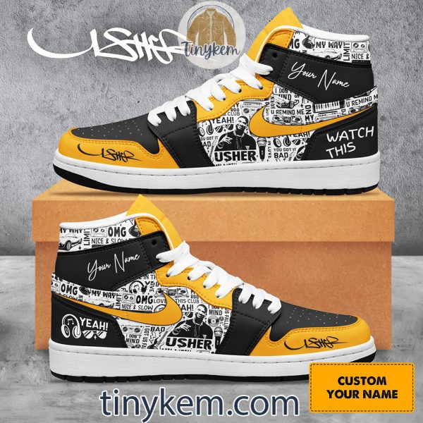 Usher Customized Air Jordan 1 Shoes Sneaker