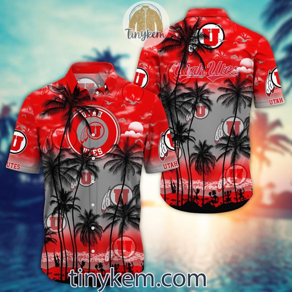 Utah Utes Summer Coconut Hawaiian Shirt