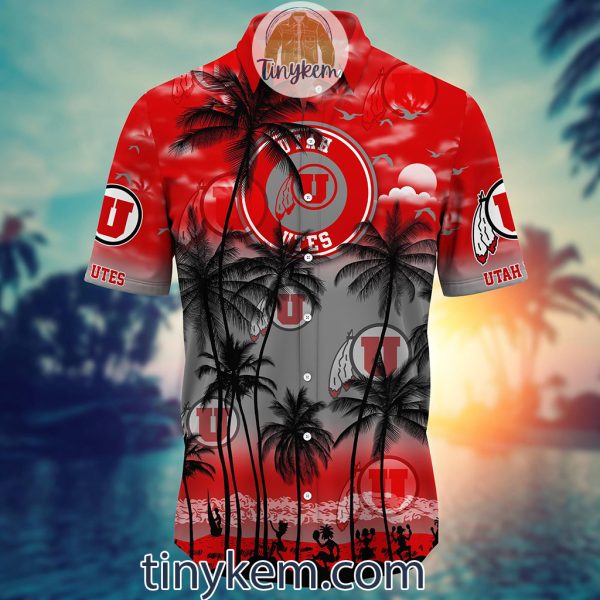 Utah Utes Summer Coconut Hawaiian Shirt