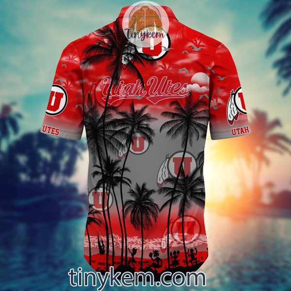 Utah Utes Summer Coconut Hawaiian Shirt