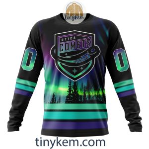 Utica Comets Northern Lights Hoodie Tshirt Sweatshirt2B4 k4Lou