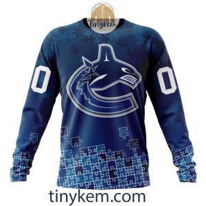 Vancouver Canucks Customized Tshirt Hoodie With Autism Awareness 2024 Design2B4 eJhT5