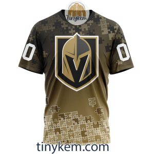 Vegas Golden Knights Customized Tshirt Hoodie With Autism Awareness 2024 Design2B6 ty6hA