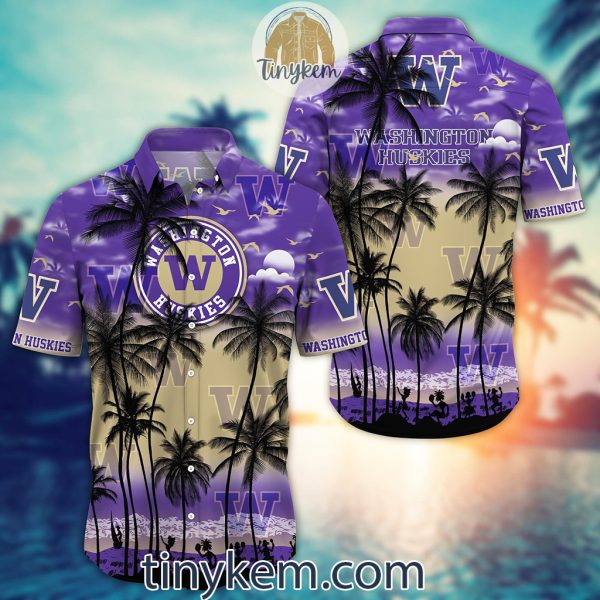 Washington Huskies Summer Coconut Hawaiian Shirt