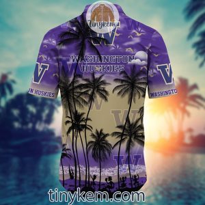 Washington Huskies Summer Coconut Hawaiian Shirt2B3 h22Sm