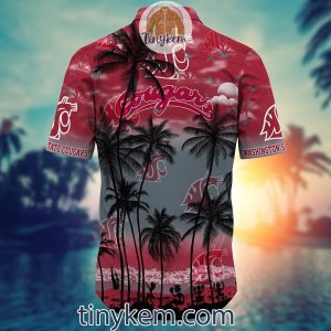 Washington State Cougars Summer Coconut Hawaiian Shirt2B3 MjCZu