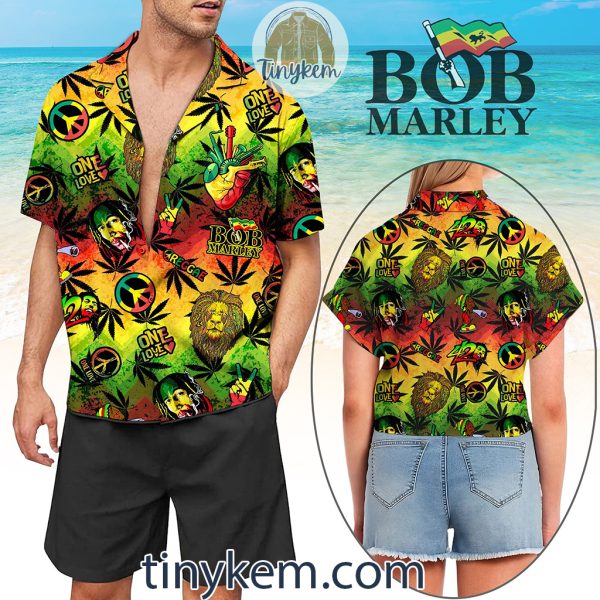 Weed Bob Marley Hawaiian Shirt