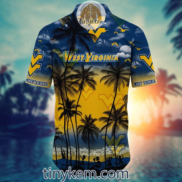West Virginia Mountaineers Summer Coconut Hawaiian Shirt