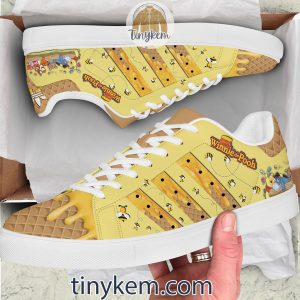 Winnie the Pooh Customized Leather Skate Shoes2B3 x9oid