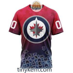 Winnipeg Jets Customized Tshirt Hoodie With Autism Awareness 2024 Design2B6 S4SPp