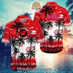 Wisconsin Badgers Summer Coconut Hawaiian Shirt