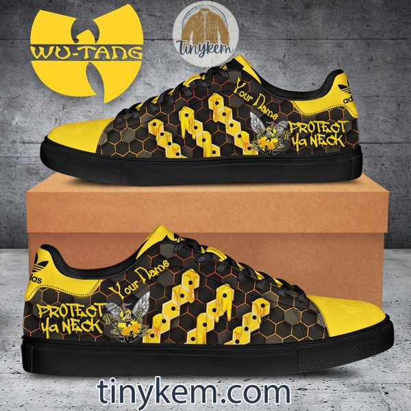 Wu-tang Clan Customized Leather Skate Shoes: Protect Ya Neck