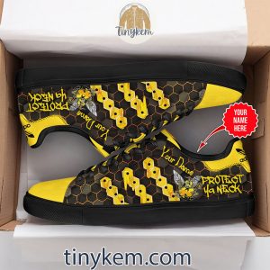Wu tang Clan Customized Leather Skate Shoes Protect Ya Neck2B2 e1koO