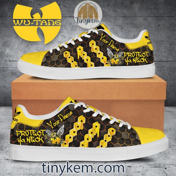 Wu-tang Clan Customized Leather Skate Shoes: Protect Ya Neck