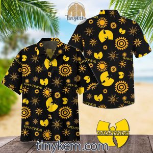 Wu-tang Clan Badgets Hawaiian Shirt and Shorts