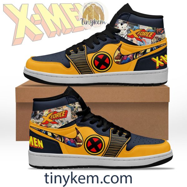 X-force Air Jordan 1 High Top Shoes: Gift for X-men fans
