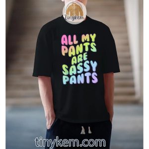 all my pants are sassy pants fashion statement tshirt 3 zFZIn