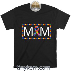 Cute Autism Mom, Autism Awareness Puzzle Pieces Mom Gifts Shirt