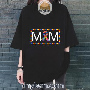 cute autism mom autism awareness puzzle pieces mom gifts tshirt 4 4HV5k