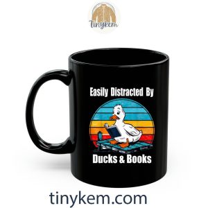ducks books lover easily distracted by ducks 26 books tshirt 7 r6WqV