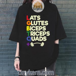 lgbtq2B lats glutes biceps triceps quads barbell tshirt 4 W25B1