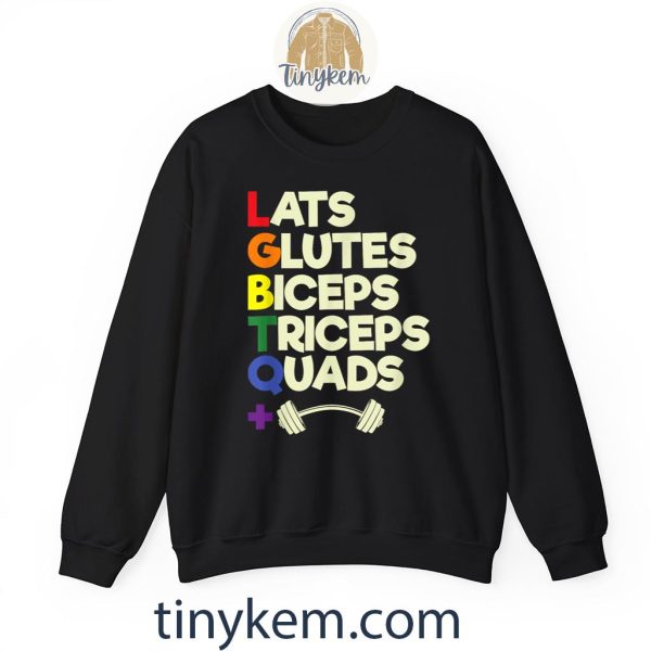 LGBTQ+ Lats Glutes Biceps Triceps Quads Barbell Shirt