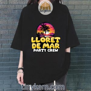 lloret de mar party crew beach vacation tshirt 4 rc96k