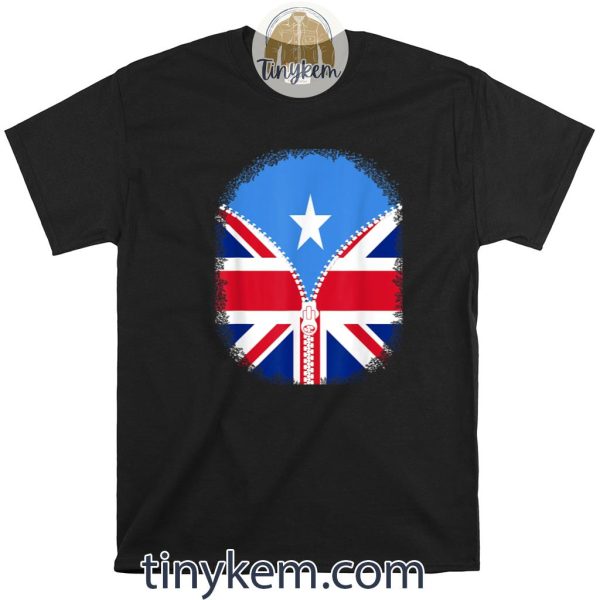 Somalia British Flag – Somalian Britain UK Zipper Shirt