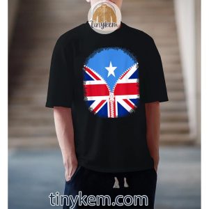 Somalia British Flag – Somalian Britain UK Zipper Shirt