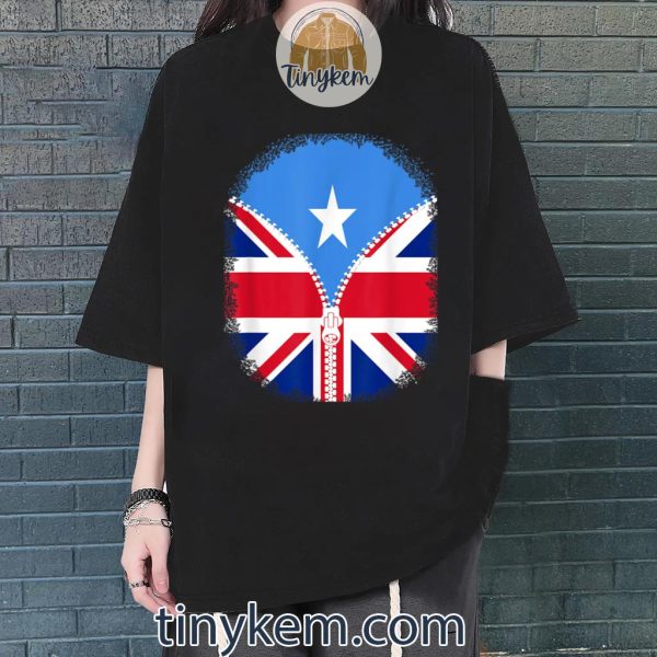 Somalia British Flag – Somalian Britain UK Zipper Shirt