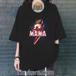 t ball mama lightning leopard bolt tee tball women sports tshirt 4 dcexQ