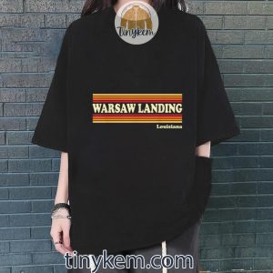 vintage 1980s graphic style warsaw landing louisiana tshirt 4 qgR0G