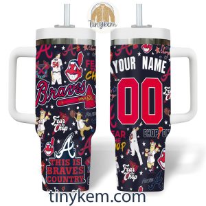 Atlanta Braves Personalized 40OZ Tumbler