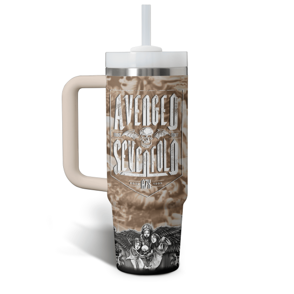 Avenged Sevenfold 40Oz Tumbler With Handle: Life Is But A Dream North American