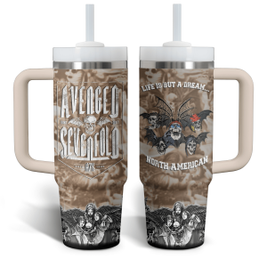 Avenged Sevenfold 40Oz Tumbler With Handle Life Is But A Dream North American2B4 aDc2T