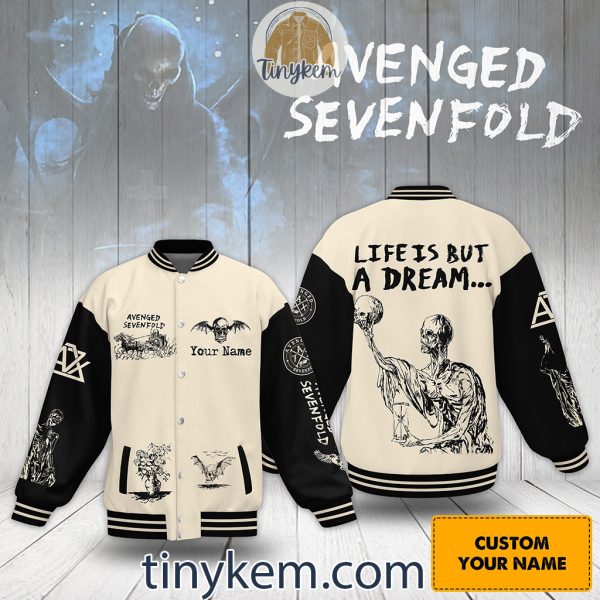 Avenged Sevenfold Baseball Jacket: Life Is But A Dream