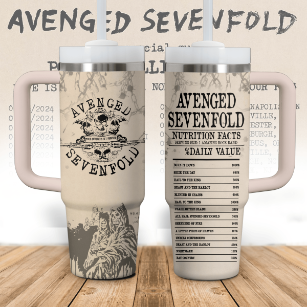 Avenged Sevenfold Nutrition Facts Customized 40 Oz Tumbler
