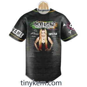 Avril Lavigne Tour 2024 Customized Baseball Jersey2B2 815Nm