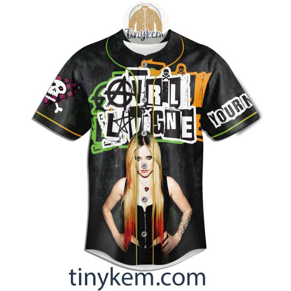 Avril Lavigne Tour 2024 Customized Baseball Jersey