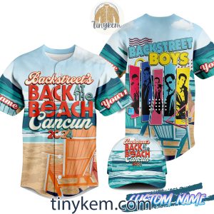 Backstreet Boys Baseball Jersey and Cap: Cancun 2024 Tour