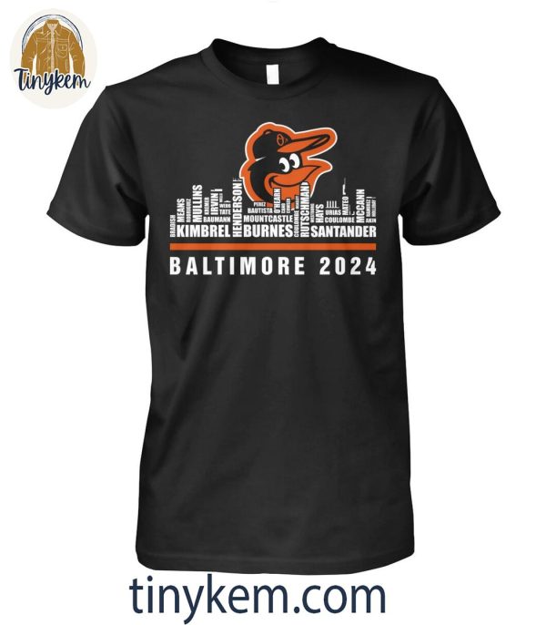 Baltimore Orioles 2024 Roster Shirt