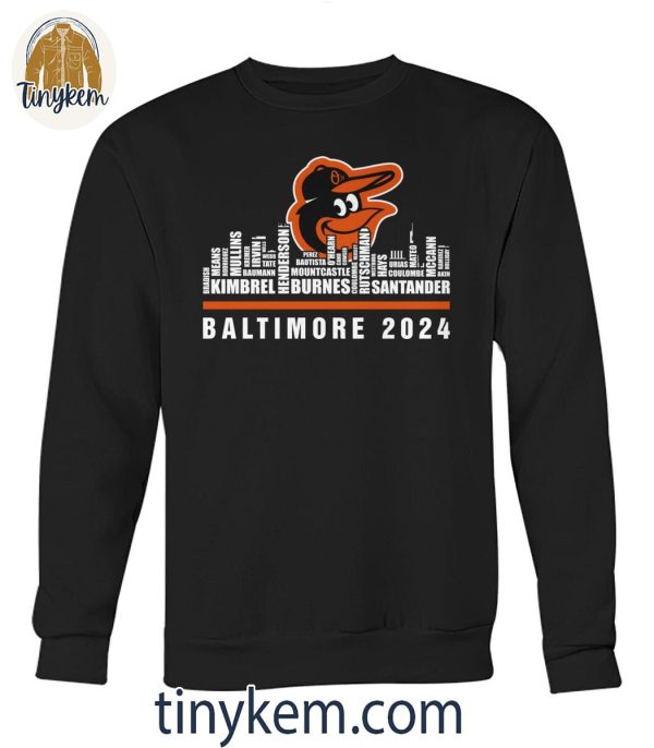 Baltimore Orioles 2024 Roster Shirt