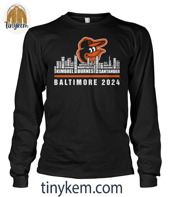 Baltimore Orioles 2024 Roster Shirt