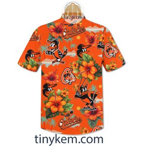 Baltimore Orioles Hawaiian Shirt Summer Tropical Flowers2B6 OlEKP